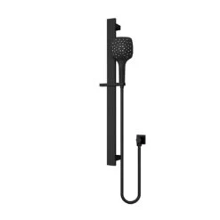 RAIN 3 Function Rail Shower Square - Matte Black