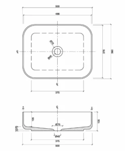 Regency Small Rectangle Classic Above Counter Carrara Basin | Eight Quarter -HERA BATHWARE regency small rectangle classic above counter carrara basin eight quarterabove counter basineight quarter 952036