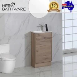 Revit Timber Look Free Standing Mini Vanity 465mm