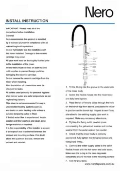 RIT Pull-Out Kitchen Sink Mixer - Matte Black And Chrome -HERA BATHWARE rit pull out kitchen sink mixer matte black and chromematte blackkitchen mixernero tapware 354043