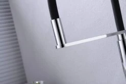 RIT Pull-Out Kitchen Sink Mixer - Matte Black And Chrome -HERA BATHWARE rit pull out kitchen sink mixer matte black and chromematte blackkitchen mixernero tapware 362211