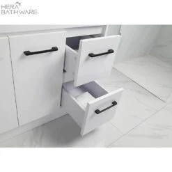 Rocky Gloss White Free Standing Vanity - 750mm Drawers On RIGHT -HERA BATHWARE rocky gloss white free standing vanity 750mm drawers on rightvanitiesaulic 526271