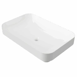 Rome Inset White Ceramic Basin 600mm White Gloss -HERA BATHWARE rome inset white ceramic basin 600mm white glossgloss whitetimberline 490355