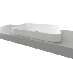Rome Inset White Ceramic Basin 600mm White Gloss -HERA BATHWARE rome inset white ceramic basin 600mm white glossgloss whitetimberline 785597