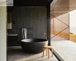 Romeo Freestanding Stone Bath -HERA BATHWARE romeo freestanding stone bathoverflow waste1500x600mmbathtubpietra bianca 466215