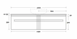 Rossi | 1200mm Wall Hung Vanity 14 Rossi | 1200mm Wall Hung Vanity -HERA BATHWARE rossi 1200mm wall hung vanitycenter bowlcaesarstonedekton above countervanitiesmarquis 690826