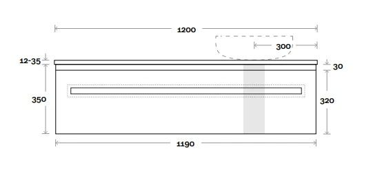 Rossi | 1200mm Wall Hung Vanity 4 Rossi | 1200mm Wall Hung Vanity - Image 4