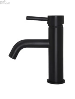 Round Basin Mixer Curved | Meir -HERA BATHWARE round basin mixer curved meirmatte blacktapwaremeir 363823