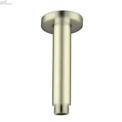 ROUND Ceiling Arm 100mm Length -HERA BATHWARE round ceiling arm 100mm lengthbrushed goldshower armnero tapware 893576