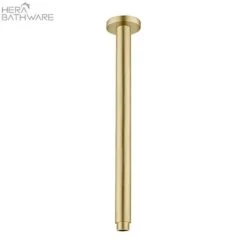 ROUND Ceiling Arm 300mm Length -HERA BATHWARE round ceiling arm 300mm lengthbrushed goldshower armnero tapware 206487