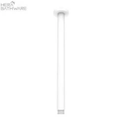 ROUND Ceiling Arm 300mm Length -HERA BATHWARE round ceiling arm 300mm lengthmatte whiteshower armnero tapware 110501