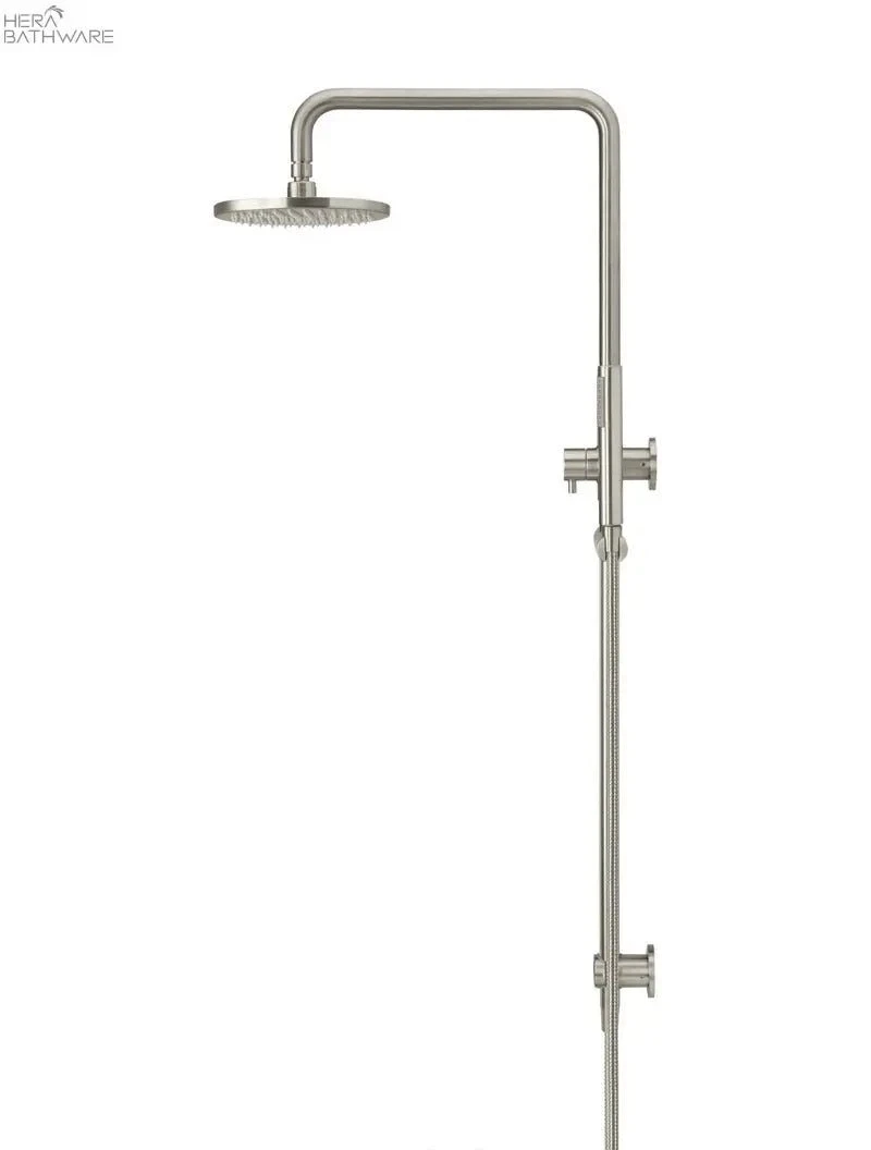 Round Combination Shower Rail, 200mm Rose, Single Function Hand Shower 13 Round Combination Shower Rail, 200mm Rose, Single Function Hand Shower - Image 13