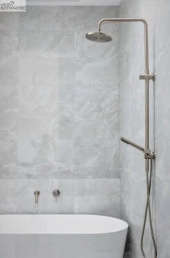 Round Combination Shower Rail, 200mm Rose, Single Function Hand Shower 27 Round Combination Shower Rail, 200mm Rose, Single Function Hand Shower -HERA BATHWARE round combination shower rail 200mm rose single function hand showertiger bronzetapwaremeir 407797