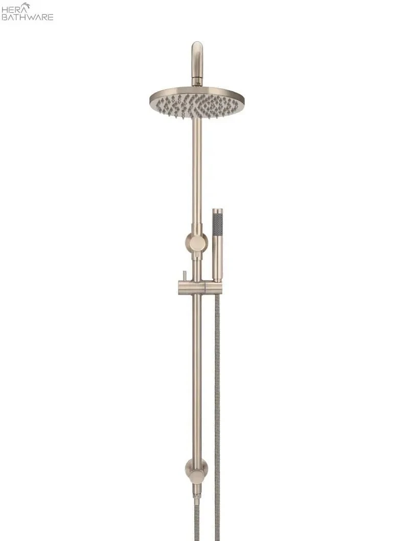 Round Combination Shower Rail, 200mm Rose, Single Function Hand Shower 7 Round Combination Shower Rail, 200mm Rose, Single Function Hand Shower - Image 7