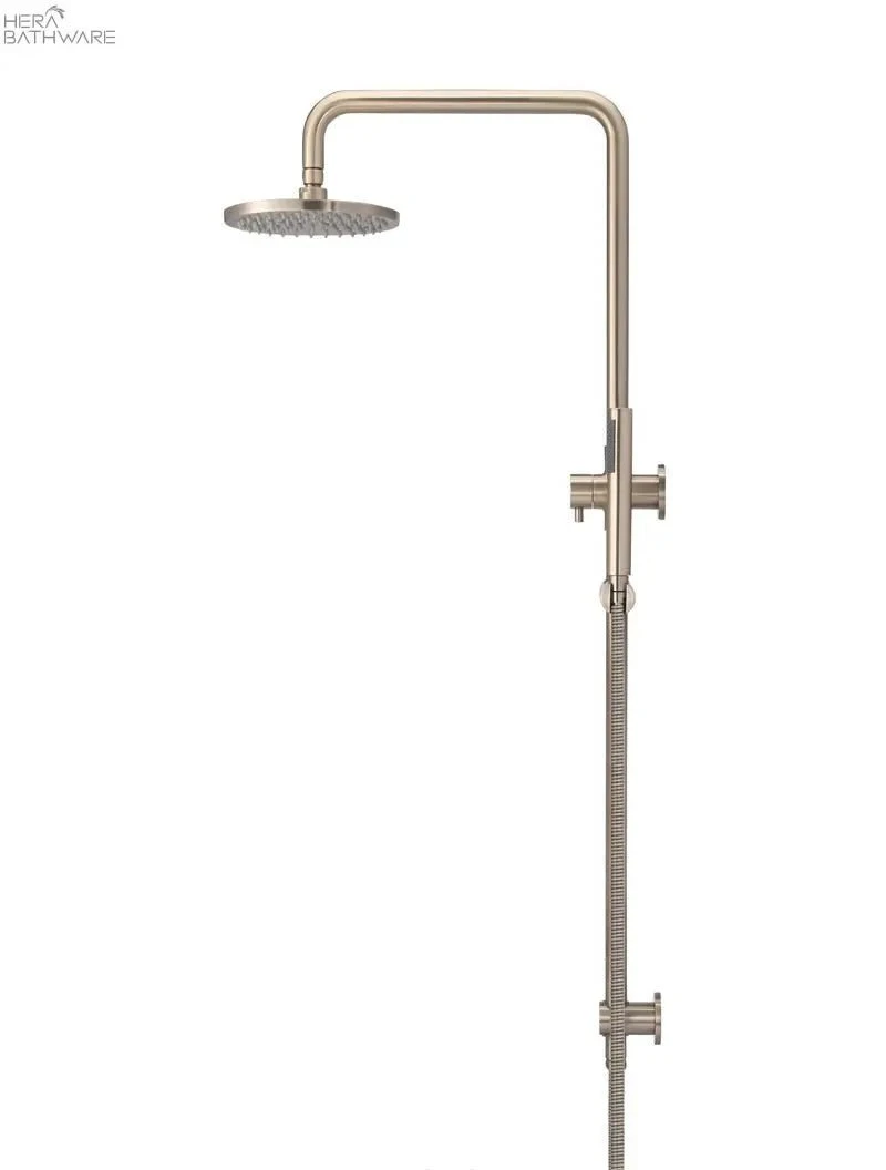 Round Combination Shower Rail, 200mm Rose, Single Function Hand Shower 8 Round Combination Shower Rail, 200mm Rose, Single Function Hand Shower - Image 8