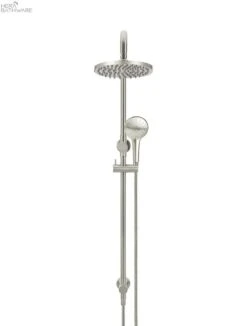 Round Combination Shower Rail, 200mm Rose, Three-Function Hand Shower 23 Round Combination Shower Rail, 200mm Rose, Three-Function Hand Shower -HERA BATHWARE round combination shower rail 200mm rose three function hand showerbrushed nickeltapwaremeir 855232