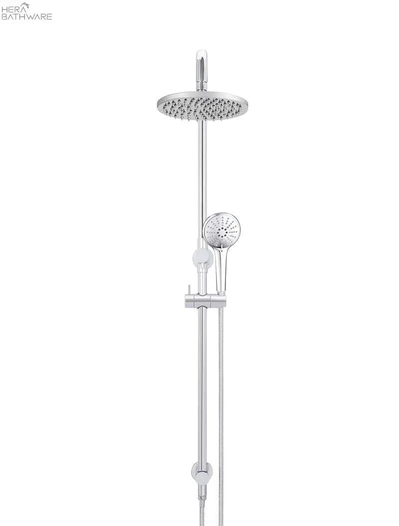 Round Combination Shower Rail, 200mm Rose, Three-Function Hand Shower 1 Round Combination Shower Rail, 200mm Rose, Three-Function Hand Shower