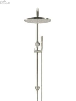 Round Combination Shower Rail, 300mm Rose, Single Function Hand Shower -HERA BATHWARE round combination shower rail 300mm rose single function hand showergun metaltapwaremeir 548869