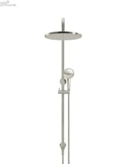 Round Combination Shower Rail 300mm Rose, Three Function Hand Shower 21 Round Combination Shower Rail 300mm Rose, Three Function Hand Shower -HERA BATHWARE round combination shower rail 300mm rose three function hand showerbrushed nickeltapwaremeir 255863
