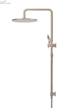 Round Combination Shower Rail 300mm Rose, Three Function Hand Shower 18 Round Combination Shower Rail 300mm Rose, Three Function Hand Shower -HERA BATHWARE round combination shower rail 300mm rose three function hand showerchampagnetapwaremeir 407632