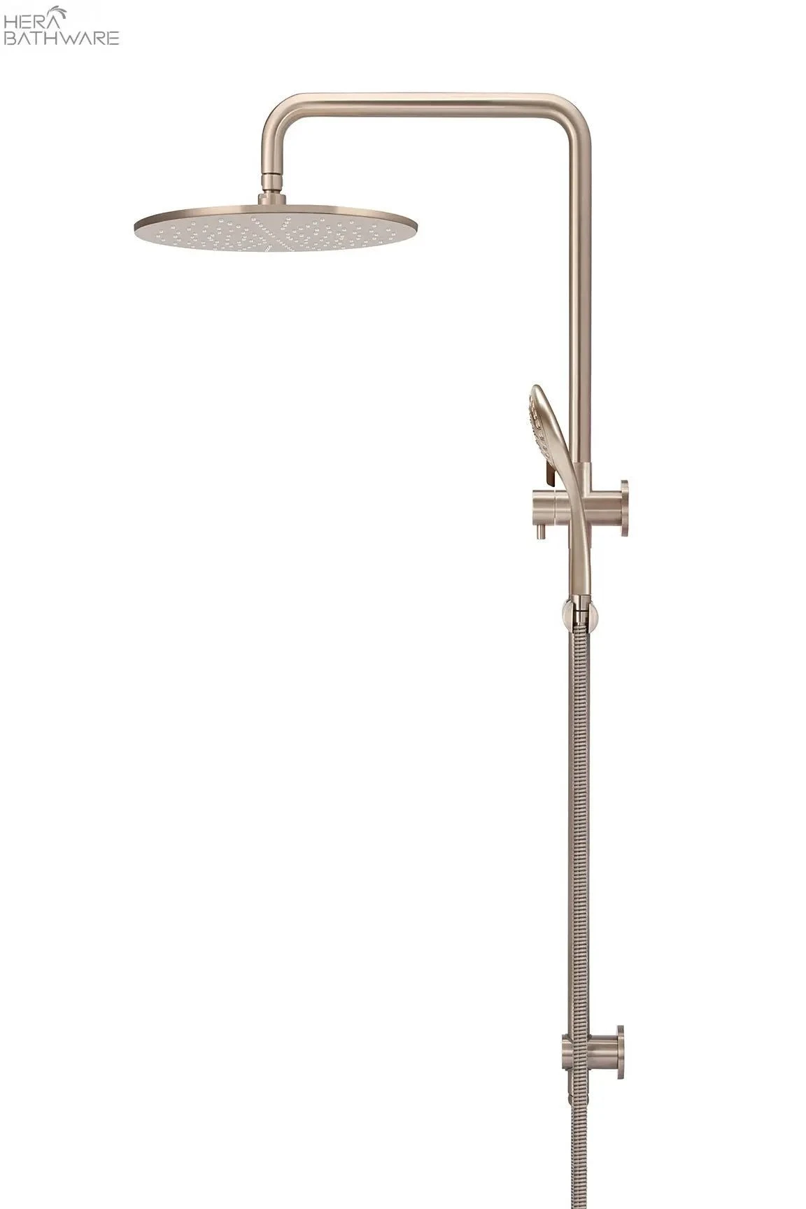 Round Combination Shower Rail 300mm Rose, Three Function Hand Shower 6 Round Combination Shower Rail 300mm Rose, Three Function Hand Shower - Image 6