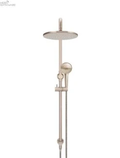 Round Combination Shower Rail 300mm Rose, Three Function Hand Shower 17 Round Combination Shower Rail 300mm Rose, Three Function Hand Shower -HERA BATHWARE round combination shower rail 300mm rose three function hand showerchampagnetapwaremeir 788959