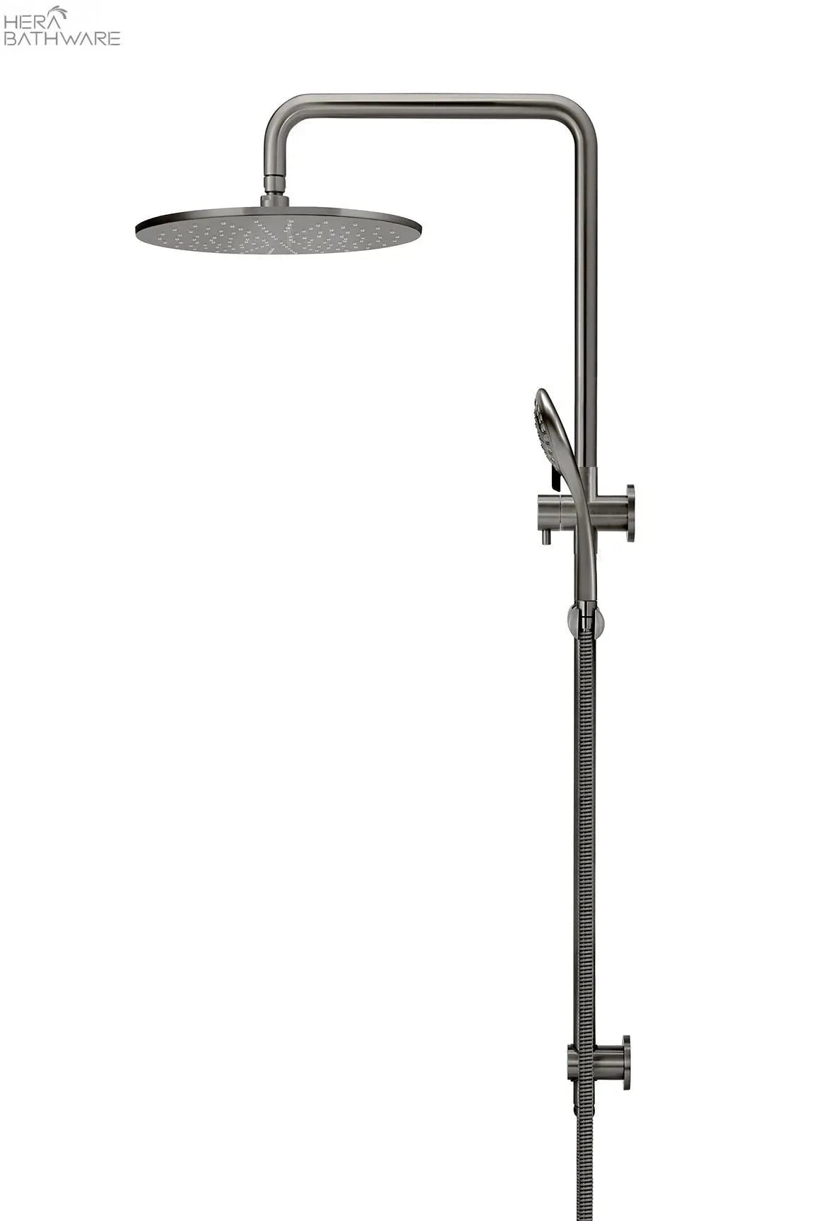 Round Combination Shower Rail 300mm Rose, Three Function Hand Shower 8 Round Combination Shower Rail 300mm Rose, Three Function Hand Shower - Image 8