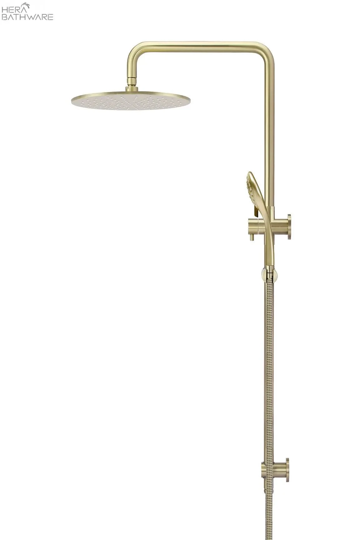 Round Combination Shower Rail 300mm Rose, Three Function Hand Shower 4 Round Combination Shower Rail 300mm Rose, Three Function Hand Shower - Image 4