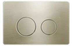 Round Dual Flush Push Plate For R&T Mechanical Concealed Cistern - Gold, Brushed Nickel, Gunmetal