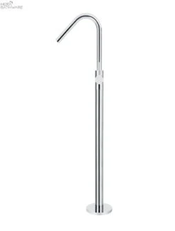 Round Freestanding Bath Spout And Hand Shower -HERA BATHWARE round freestanding bath spout and hand showerchromefreestanding bath mixermeir 804518