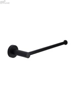 Round Guest Towel Rail -HERA BATHWARE round guest towel railmatte blackbathroom accessoriesmeir 445455