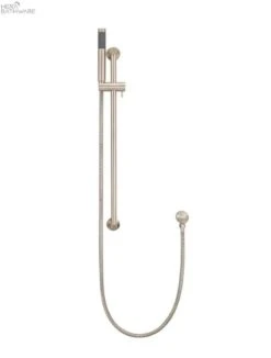Round Hand Shower On Rail Column 19 Round Hand Shower On Rail Column -HERA BATHWARE round hand shower on rail columnbrushed nickelshower railsmeir 202490