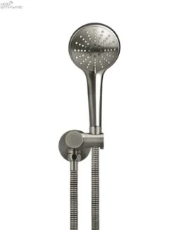 Round Hand Shower On Swivel Bracket 22 Round Hand Shower On Swivel Bracket -HERA BATHWARE round hand shower on swivel bracketgun metaltapwaremeir 403056