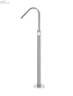 Round Pinless Freestanding Bath Spout And Hand Shower -HERA BATHWARE round pinless freestanding bath spout and hand showerbrushed nickelfreestanding bath mixermeir 538589