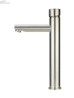 Round Pinless Tall Basin Mixer 27 Round Pinless Tall Basin Mixer -HERA BATHWARE round pinless tall basin mixerbrushed nickeltapwaremeir 350061