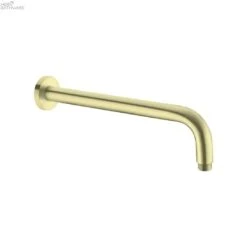 ROUND Shower Arm 330mm 12 ROUND Shower Arm 330mm -HERA BATHWARE round shower arm 330mmbrushed goldshower armnero tapware 700489