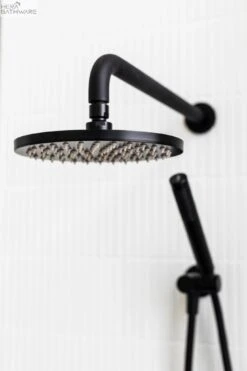 Round Shower Rose 200/300mm -HERA BATHWARE round shower rose 200300mm200mmmatte blacktapwaremeir 754783