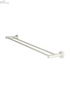 Round Single/Double Towel Rail 600mm 35 Round Single/Double Towel Rail 600mm -HERA BATHWARE round singledouble towel rail 600mmsingle towel railbrushed nickelbathroom accessoriesmeir 958649