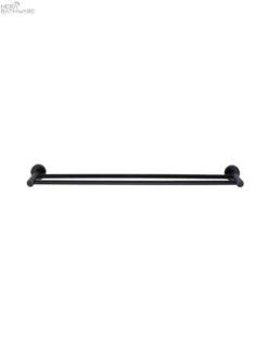 Round Single/Double Towel Rail 600mm 27 Round Single/Double Towel Rail 600mm -HERA BATHWARE round singledouble towel rail 600mmsingle towel railmatte blackbathroom accessoriesmeir 532197