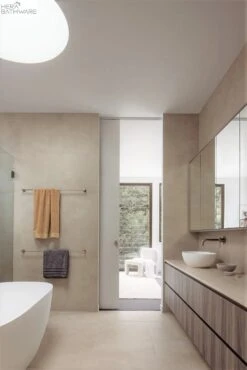 Round Single/Double Towel Rail 900mm | Meir -HERA BATHWARE round singledouble towel rail 900mm meirtiger bronzesingle towel railbathroom accessoriesmeir 326112