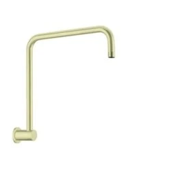 ROUND SWIVEL SHOWER ARM -HERA BATHWARE round swivel shower armbrushed goldshower armnero tapware 577943