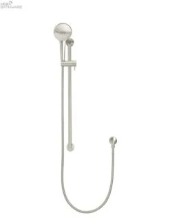 Round Three Function Hand Shower On Rail Column -HERA BATHWARE round three function hand shower on rail columnbrushed nickelshower railsmeir 587135