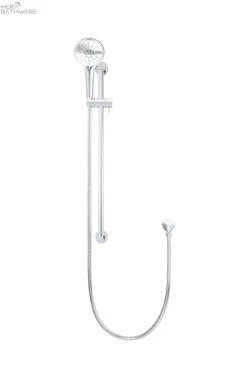 Round Three Function Hand Shower On Rail Column -HERA BATHWARE round three function hand shower on rail columnchromeshower railsmeir 588156