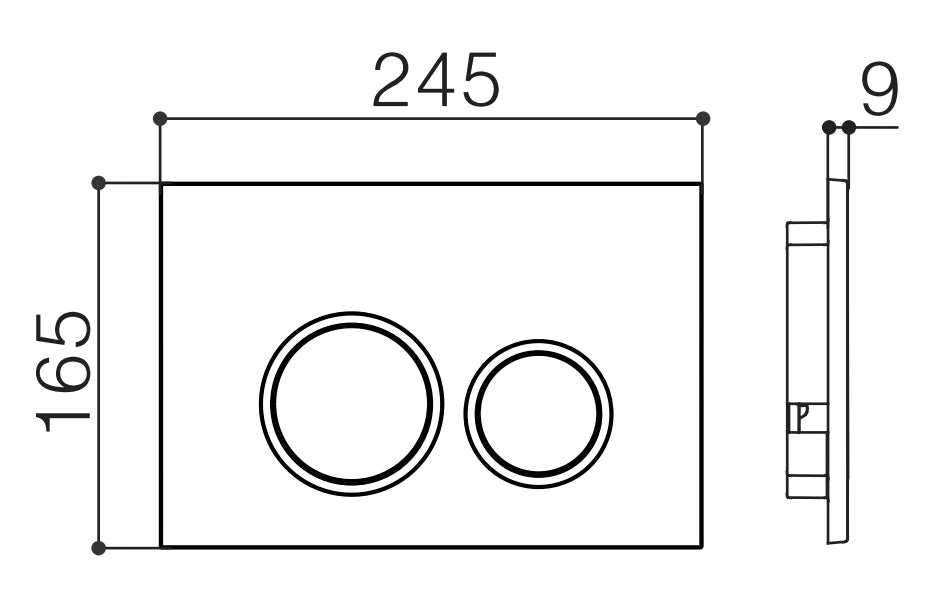 R&T Waze Round Button, Matte White 2 R&T Waze Round Button, Matte White - Image 2