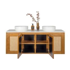 Santiga Teak Bathroom Vanity CabinetOnly -HERA BATHWARE santiga teak bathroom vanity cabinet only1500mmfifth ave 528224
