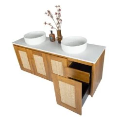 Santiga Teak Bathroom Vanity CabinetOnly -HERA BATHWARE santiga teak bathroom vanity cabinet only1500mmfifth ave 818760