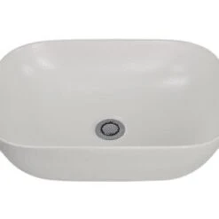 Sebastian Square Round Basin 5 Sebastian Square Round Basin -HERA BATHWARE sebastian square round basinmatte whiteabove counter basinfifth ave 130580