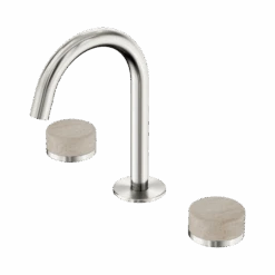 Serenity Basin Set Arc Spout 35 Serenity Basin Set Arc Spout -HERA BATHWARE serenity basin set arc spoutchromemetalbasin setnero tapware 207833
