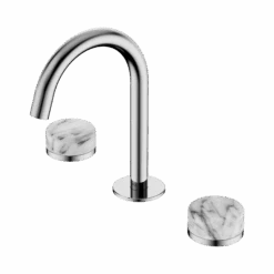 Serenity Basin Set Arc Spout 39 Serenity Basin Set Arc Spout -HERA BATHWARE serenity basin set arc spoutchromemetalbasin setnero tapware 226054