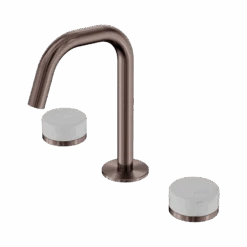 Serenity Basin Set Edge Spout 23 Serenity Basin Set Edge Spout -HERA BATHWARE serenity basin set edge spoutbrushed bronzecarraraedge basin setnero tapware 714892